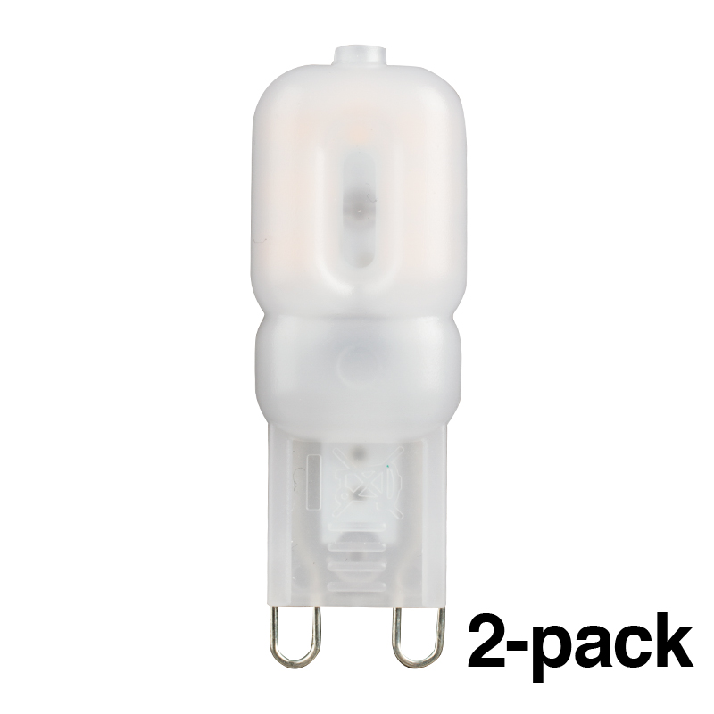 e3light LED G9 retro, 200lm, C827, CRI80, 2-pak