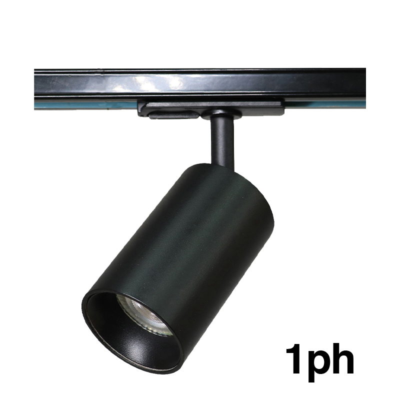 e3light Piccola Ritratta 1F skinnespot, Sort