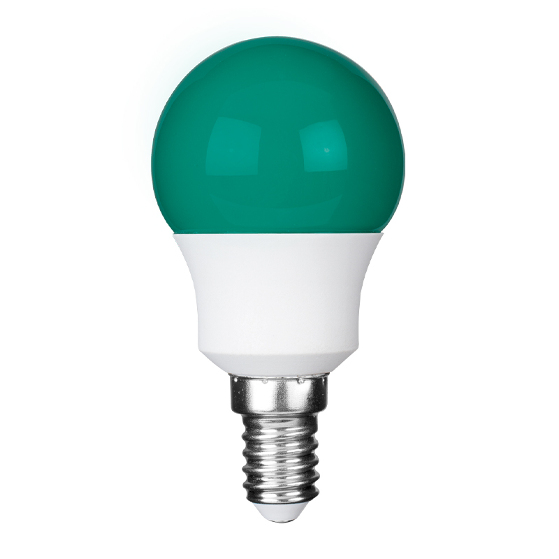 e3light LED Color P45 E14, Grøn