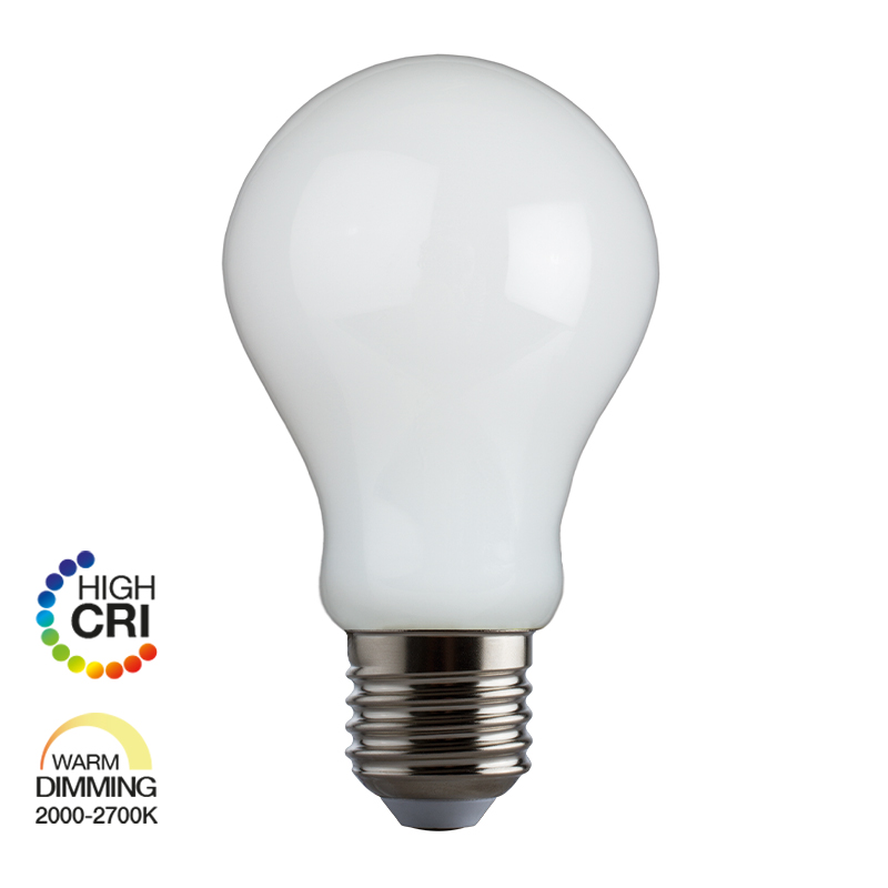 e3light LED Proxima A60 E27 806lm 920-927 Dimmable, Opal, CRI95