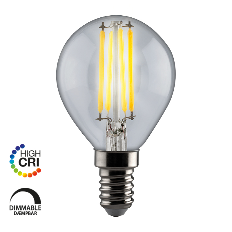 e3light LED Proxima P45 E14 470lm 927 Dimmable, Klar, CRI95