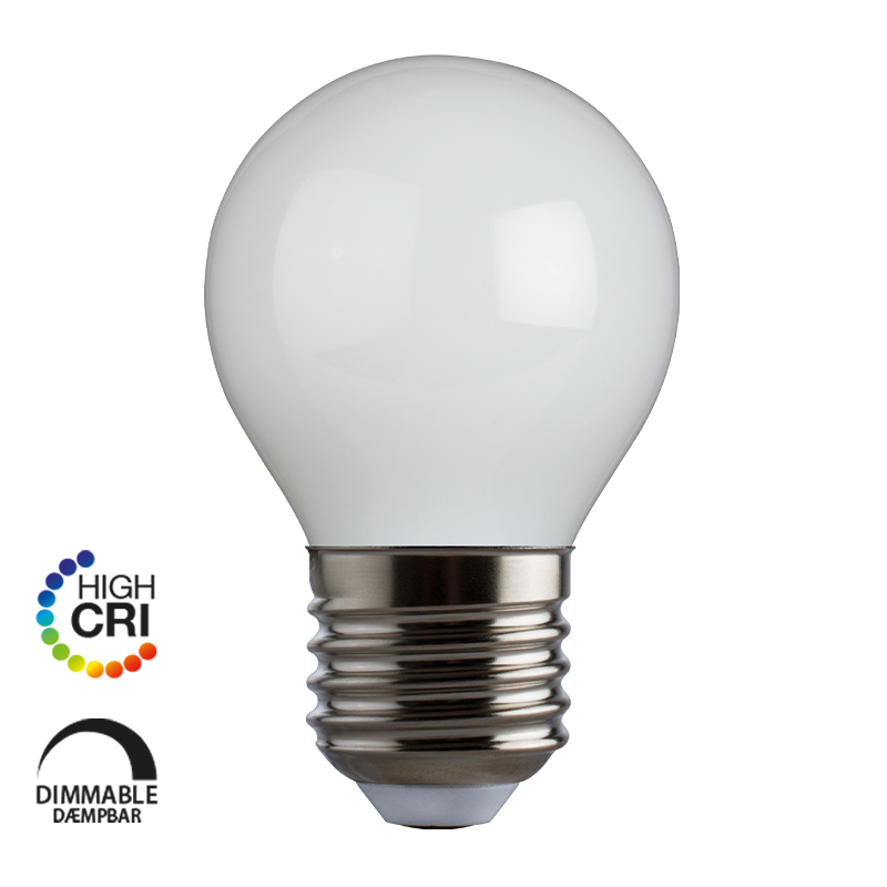 e3light LED Proxima G45 E27 250lm 927 Dimmable, Opal, CRI95