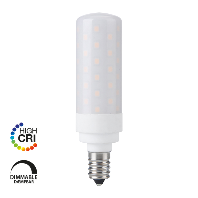 e3light LED T28 E14 900lm, 927, Dimmable, Opal, CRI90