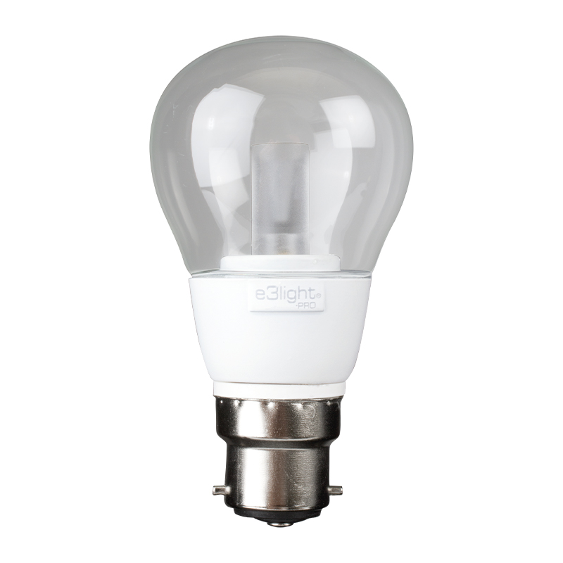 e3light LED star A55 B22 75lm, 724, Hvid