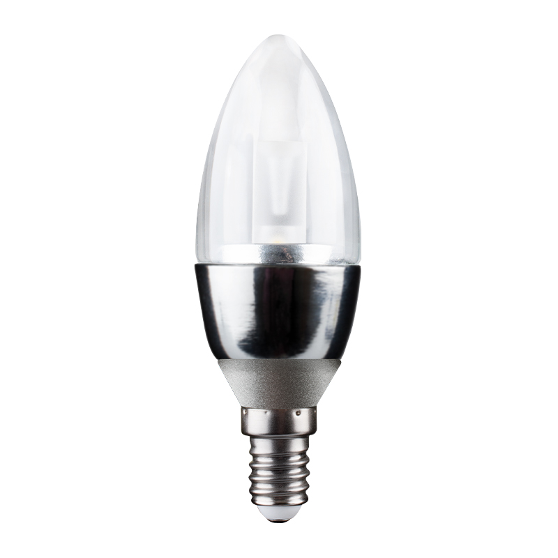 e3light LED star B38 E14 75lm, 724, Krom