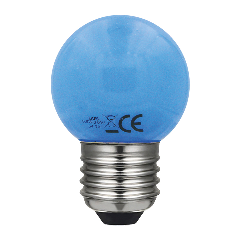 LAES LED G45 E27, Blå