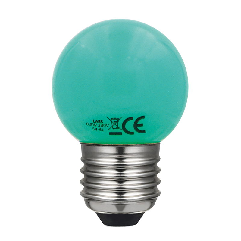 LAES LED G45 E27, Grøn