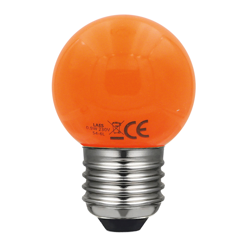 LAES LED G45 E27, Orange