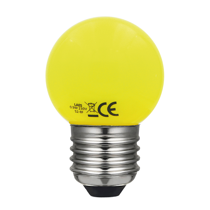 LAES LED G45 E27, Gul
