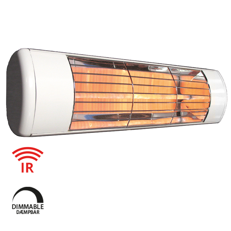 Victory IR Terassevarmer 1,0kW Hvid, Gold rør