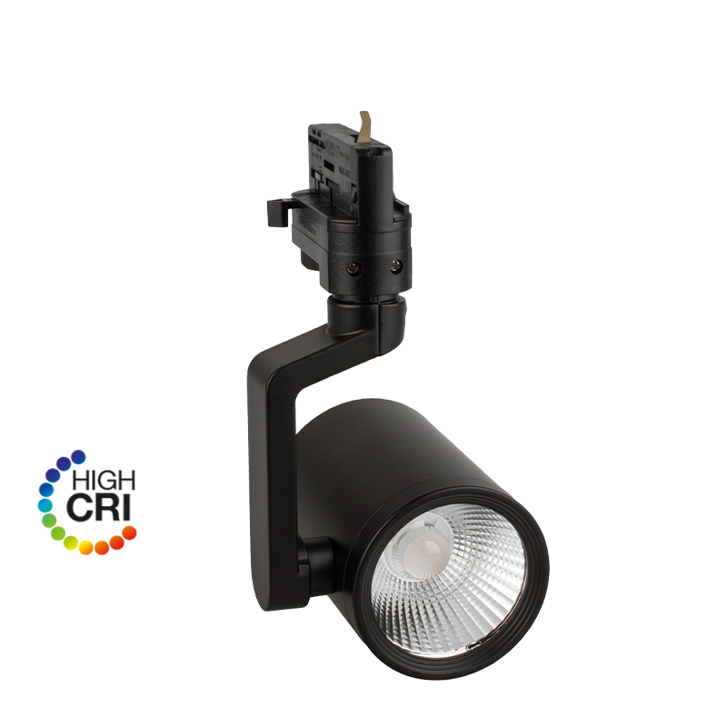 e3light LED Argo 3F skinnespot, 900lm, 930, Sort