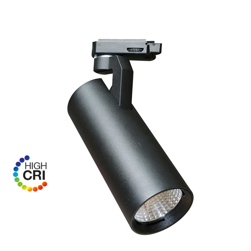 e3light LED Gemini 3F skinnespot, 1400lm, 930, Sort