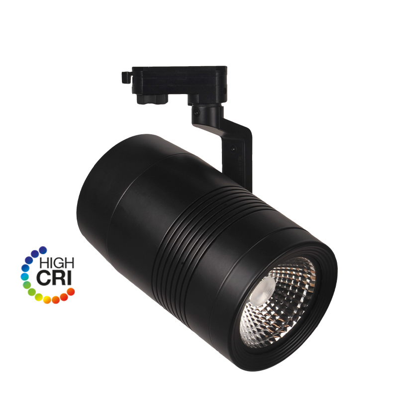 e3light LED Macro 3F skinnespot, 4000lm, 930, Sort