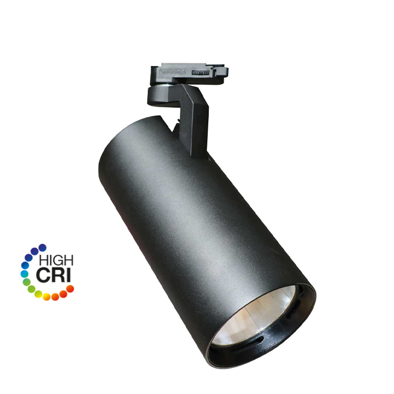 e3light LED Taurus 3F skinnespot, 4400lm, 930, Sort