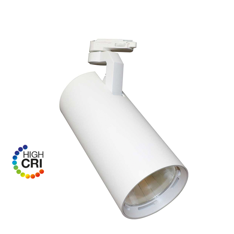 e3light LED Taurus 3F skinnespot, 4400lm, 930, Hvid