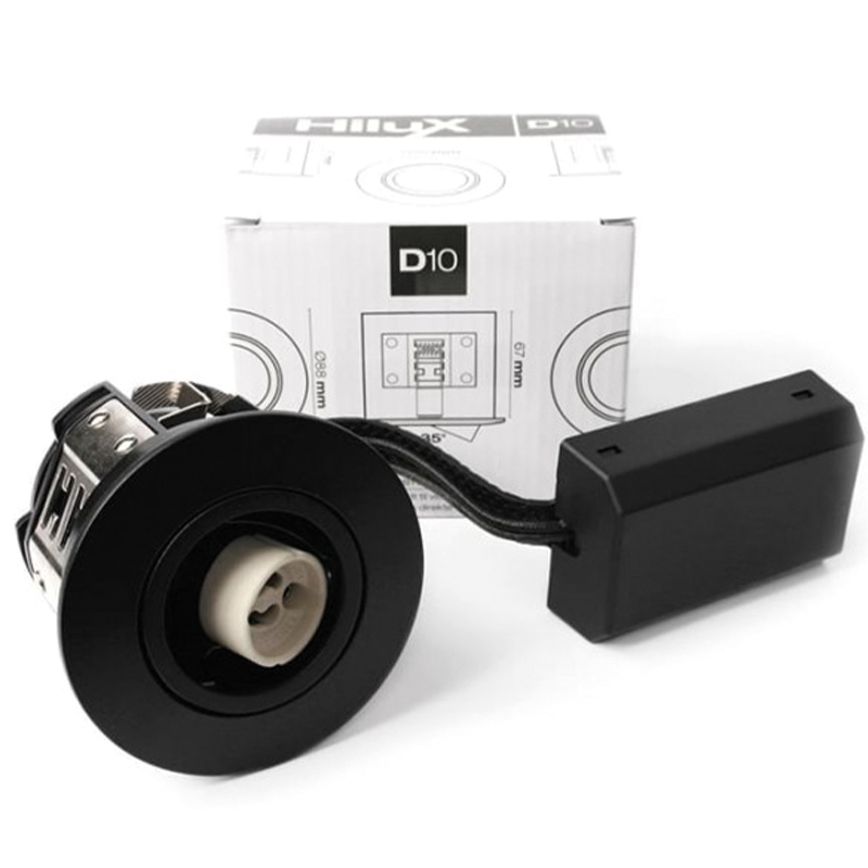 Hilux D10 Indbygningsspot Indendørs Sort