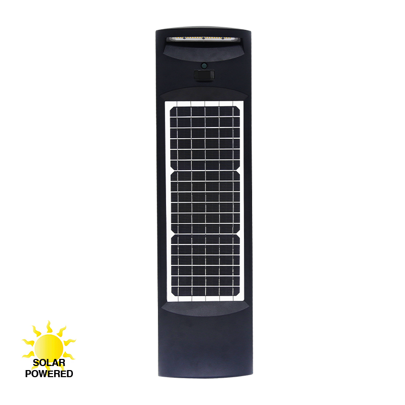 mylight.me LED Bollard 01, solcellepullert, sort