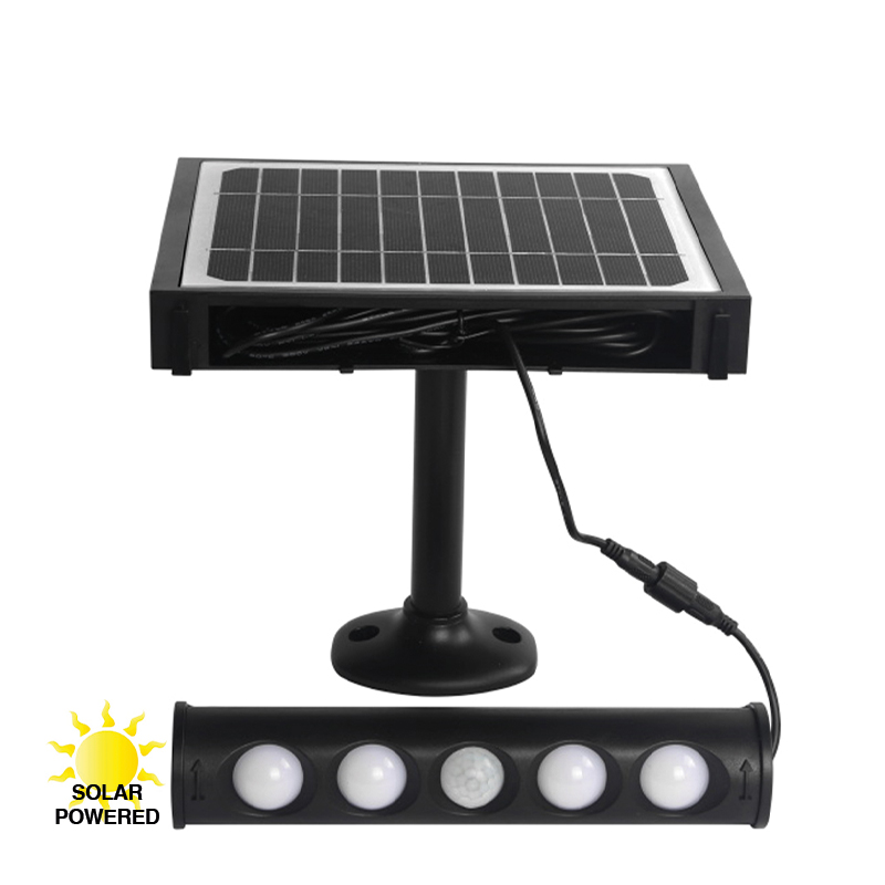 mylight.me LED Walllight 07 Security, solcellevæglampe, sort