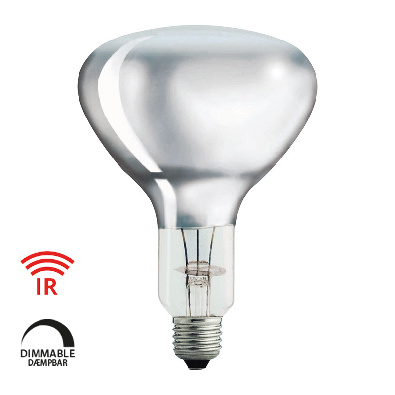 Philips IR BR125 E27 varmepære 250W, Klar