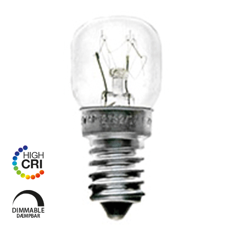 LAES GLS Ovenpære 300dg T22 E14 15W 927 76lm, Dimmable, klar