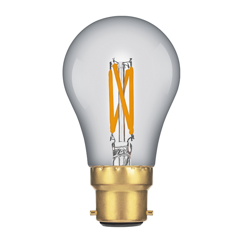 e3light LED Vintage Festival A60 B22 M4OS, 822, 250lm, Klar, Plast