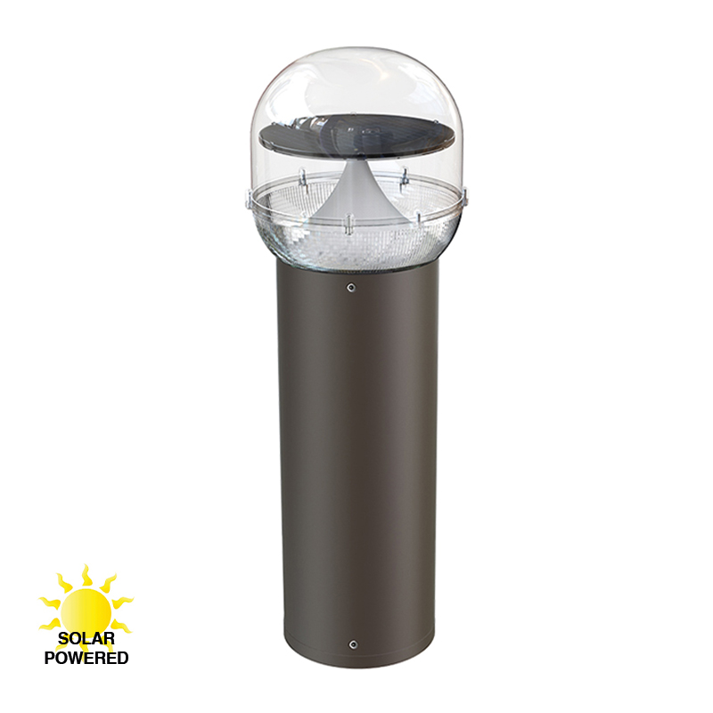mylight.me LED Bollard 04 Tracker 60, solcellepullert, sort