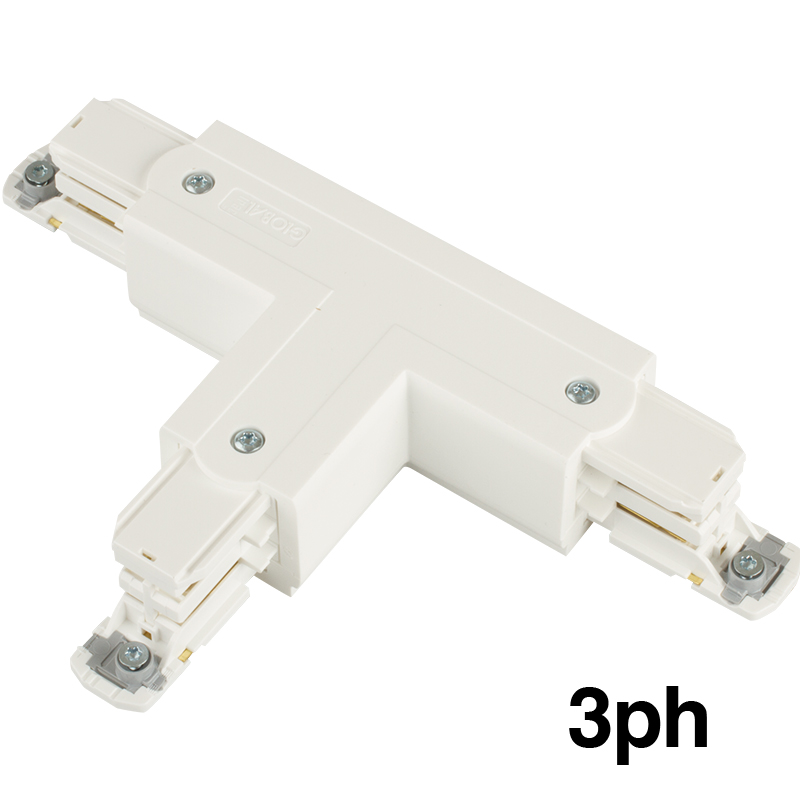 Global Trac Pro T-stykke Højre-indvending Hvid (XTS40-3)