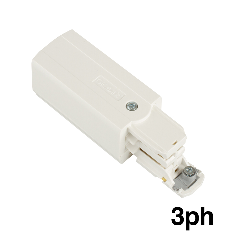 Global Trac Pro Tilslutningsstykke Venstre Hvid (XTS12-3)