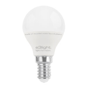 e3light LED P45 E14 470lm, 827, Ocean Bound Plastic
