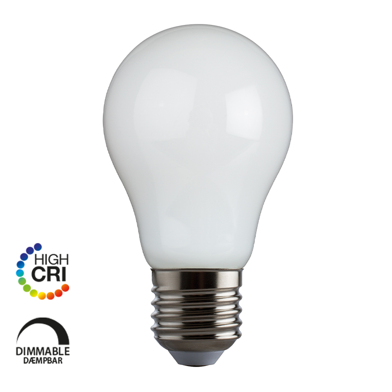 e3light LED Proxima A55 E27 806lm 940 Dimmable, Opal, CRI95