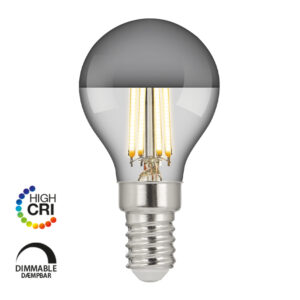 e3light LED Proxima P45 E14 470lm 927 Dimmable, Chrome Topmirror, CRI95